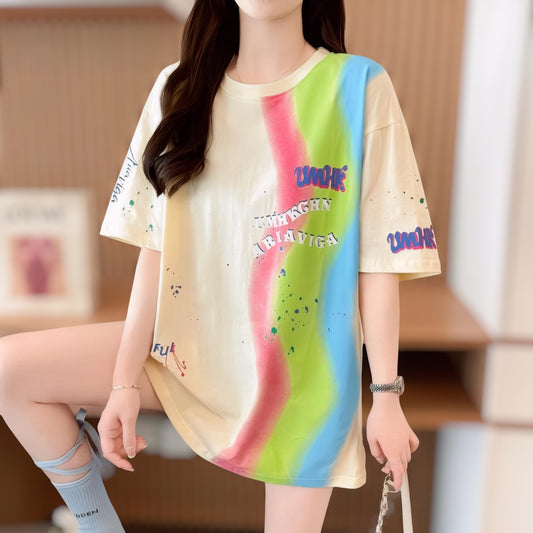 Cloud Pop Paint Oversized T-Shirt