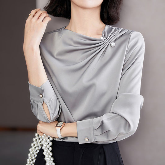 Serene Fold Pearl Blouse