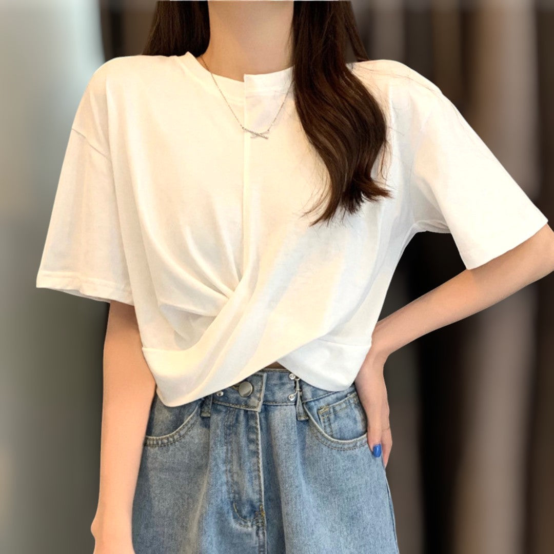 Mira Soft Twist Front T-Shirt