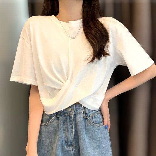 Mira Soft Twist Front T-Shirt