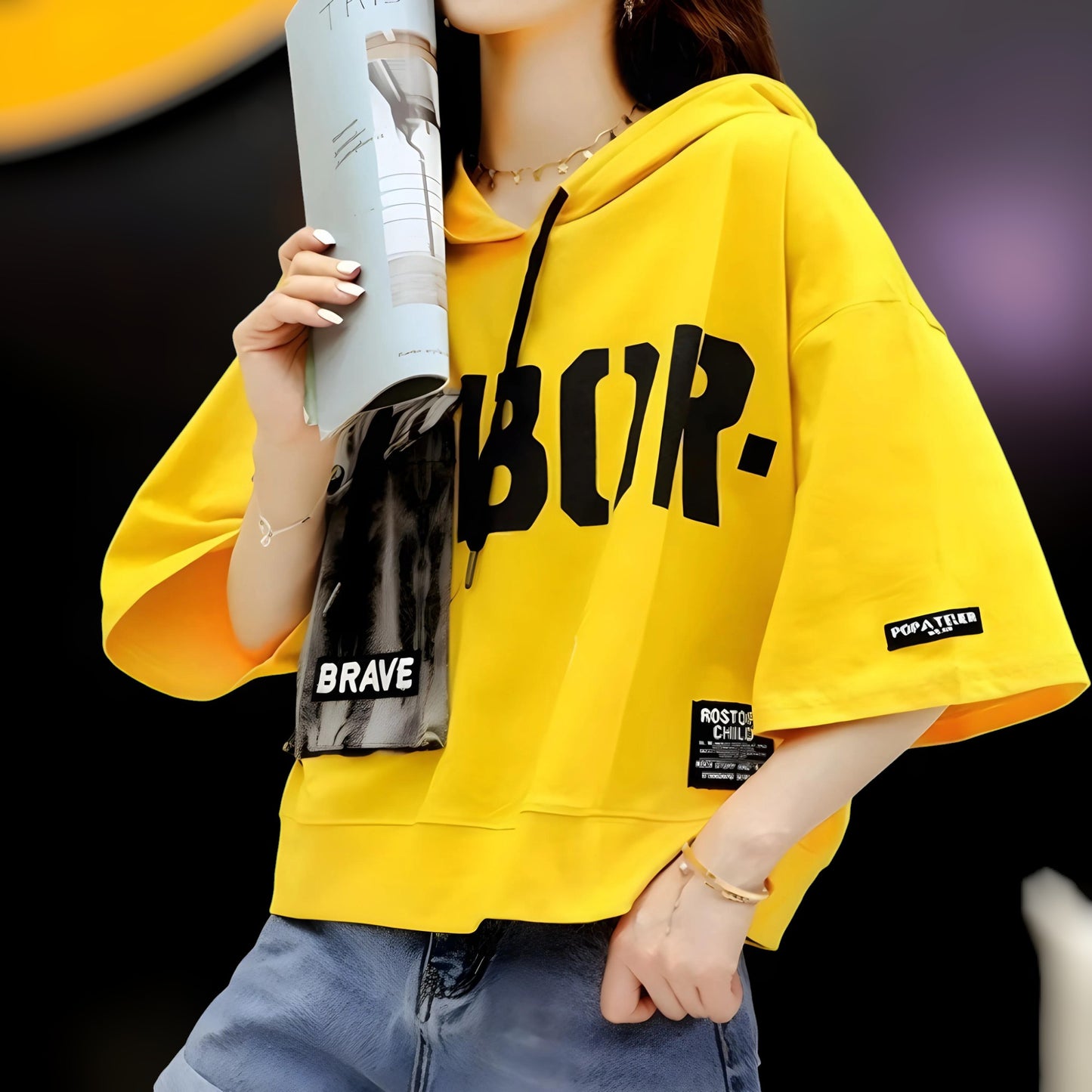 Brava Bold Pocket Hoodie T-Shirt