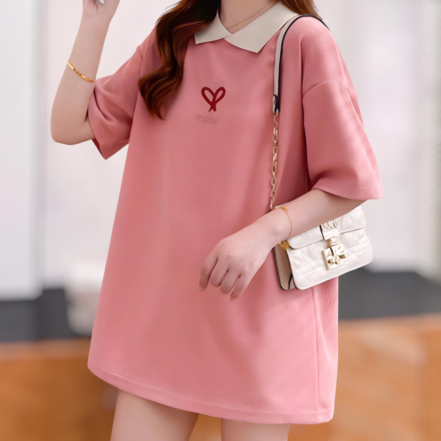 Lilou Heart Collar T-Shirt