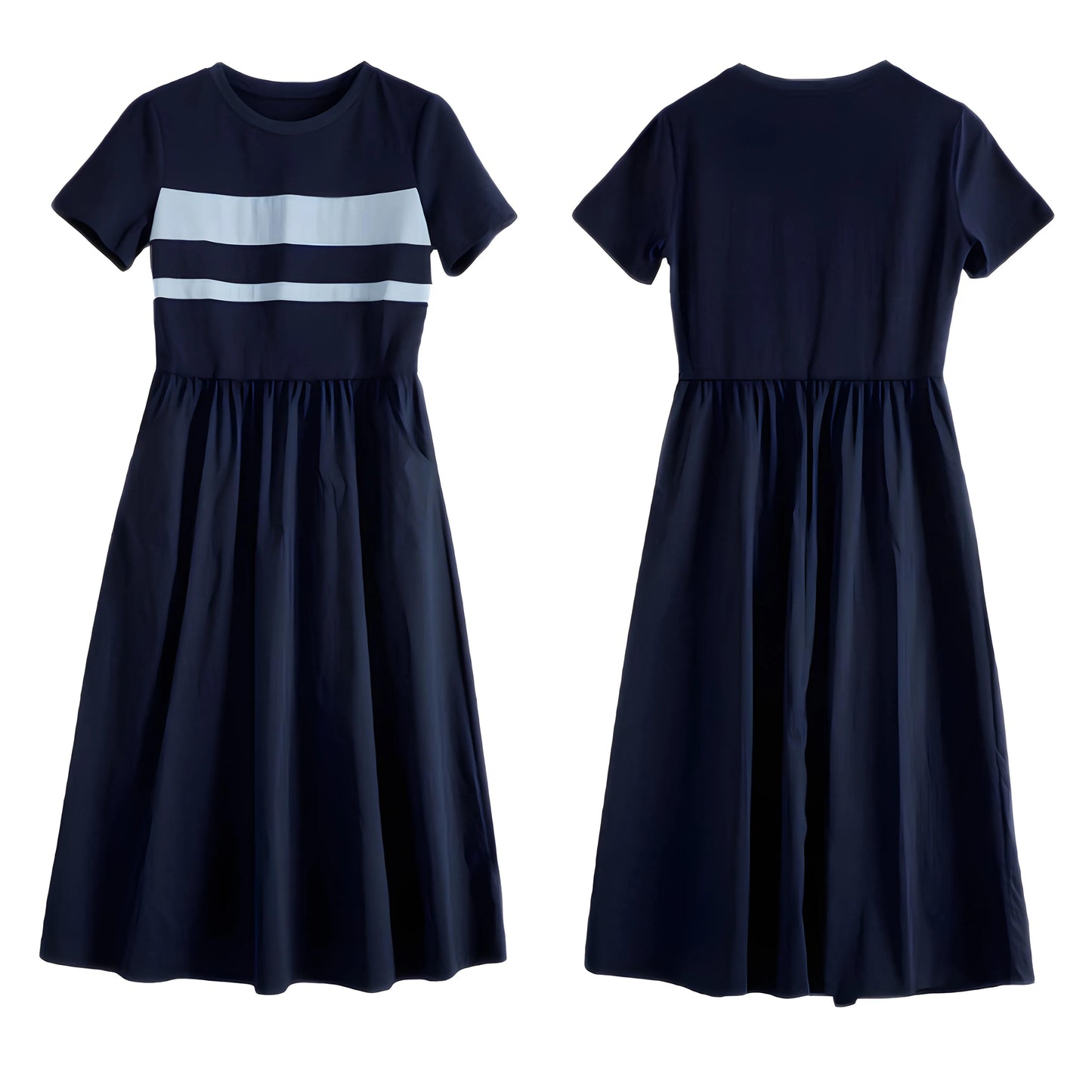June Stripe Ease Cotton Dress