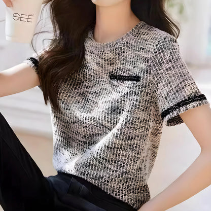 Clarisse Soft Texture Knit Top