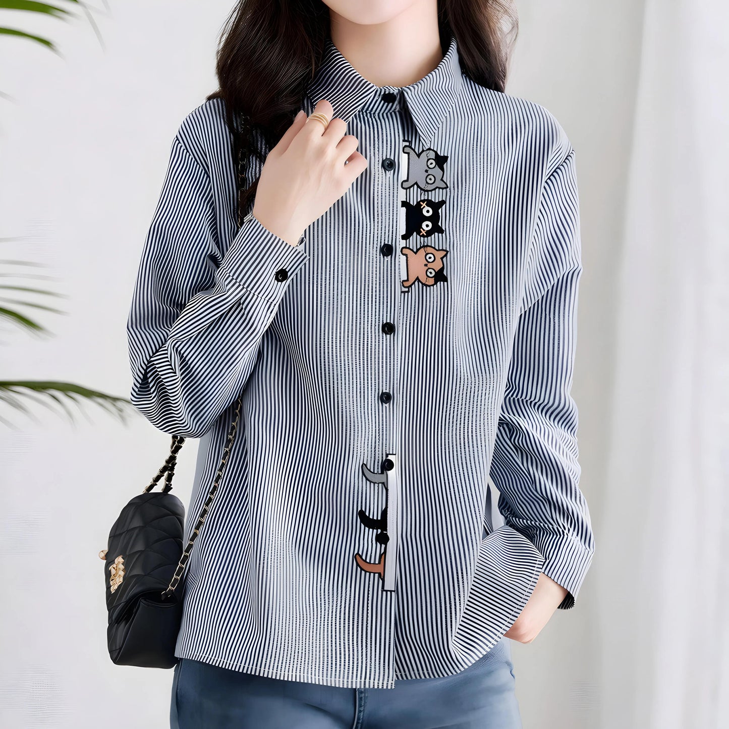 Mira Playful Stripe Shirt