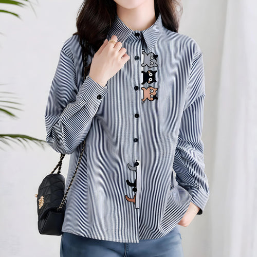 Mira Playful Stripe Shirt