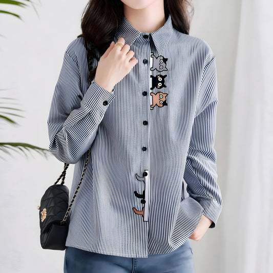Mira Playful Stripe Shirt