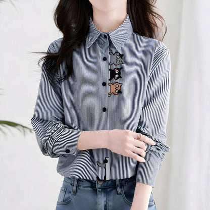 Mira Playful Stripe Shirt