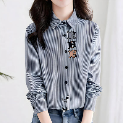 Mira Playful Stripe Shirt