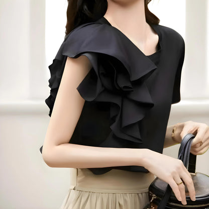 Estelle Ruffle One Shoulder T-shirt