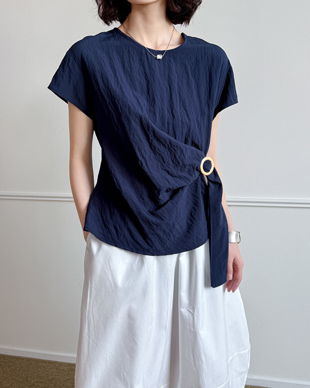 Elowen Ring Wrap Crinkle T-Shirt