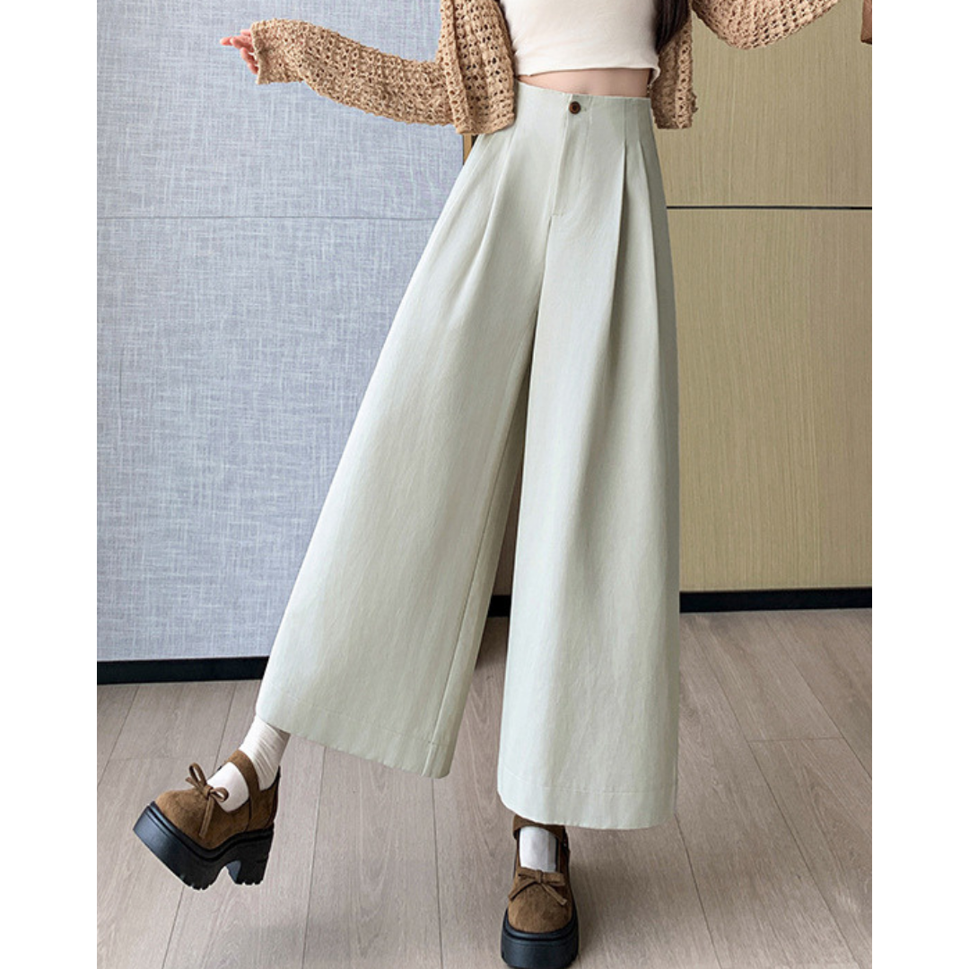 Mara Ease Crop Pleat Pants
