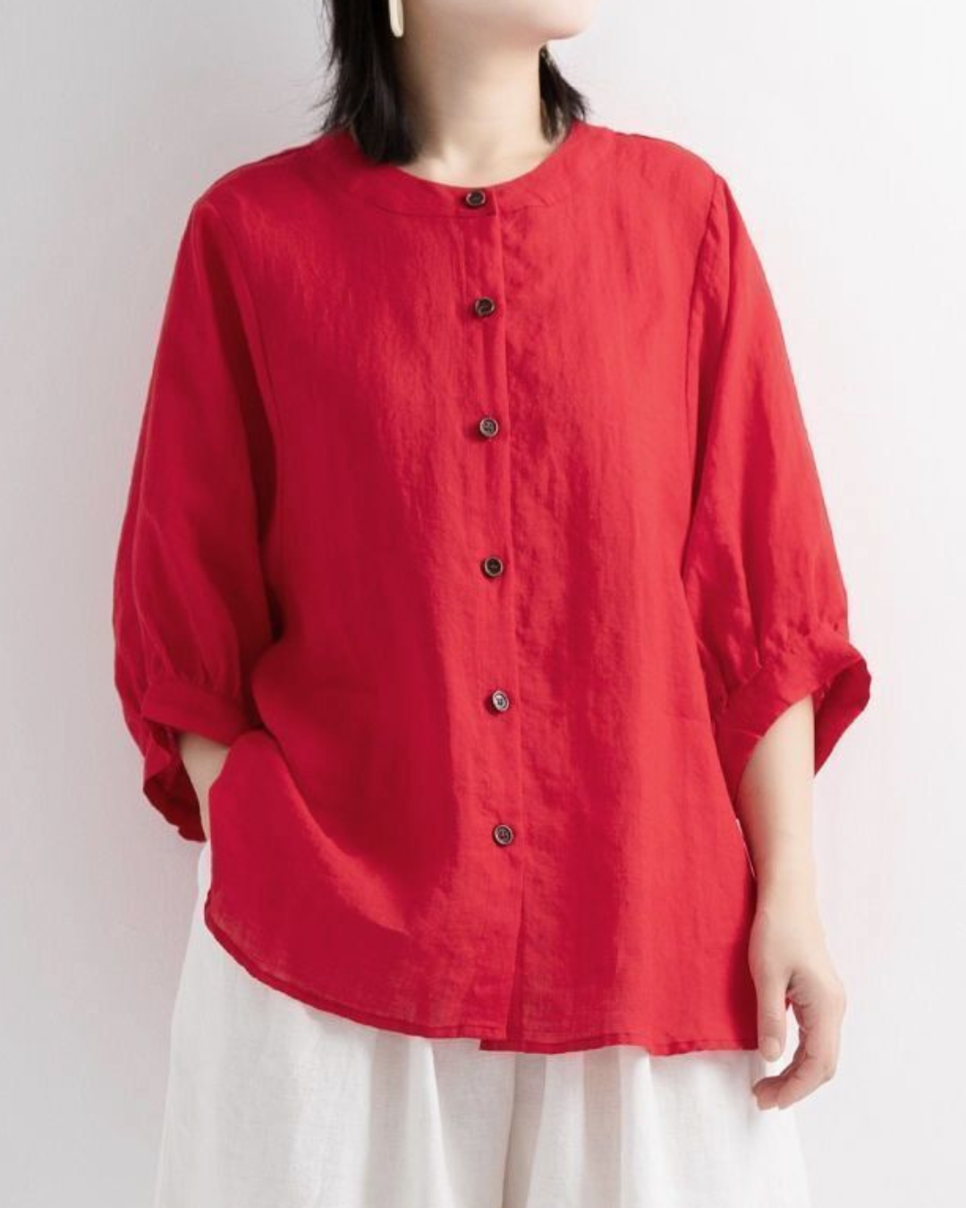 Luna Bloom Soft Puff Sleeve Blouse