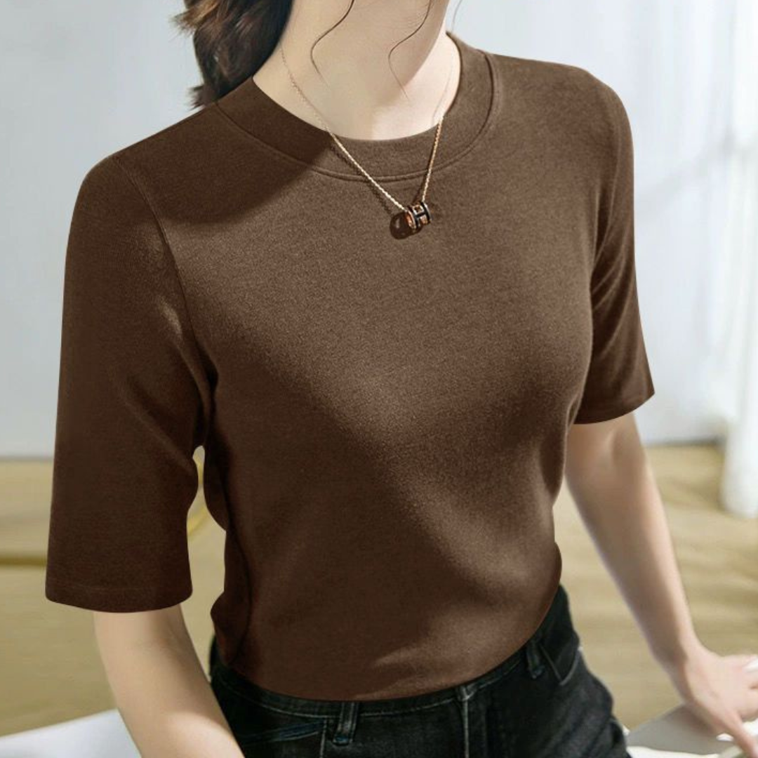 Amira Smooth Half Knit Top