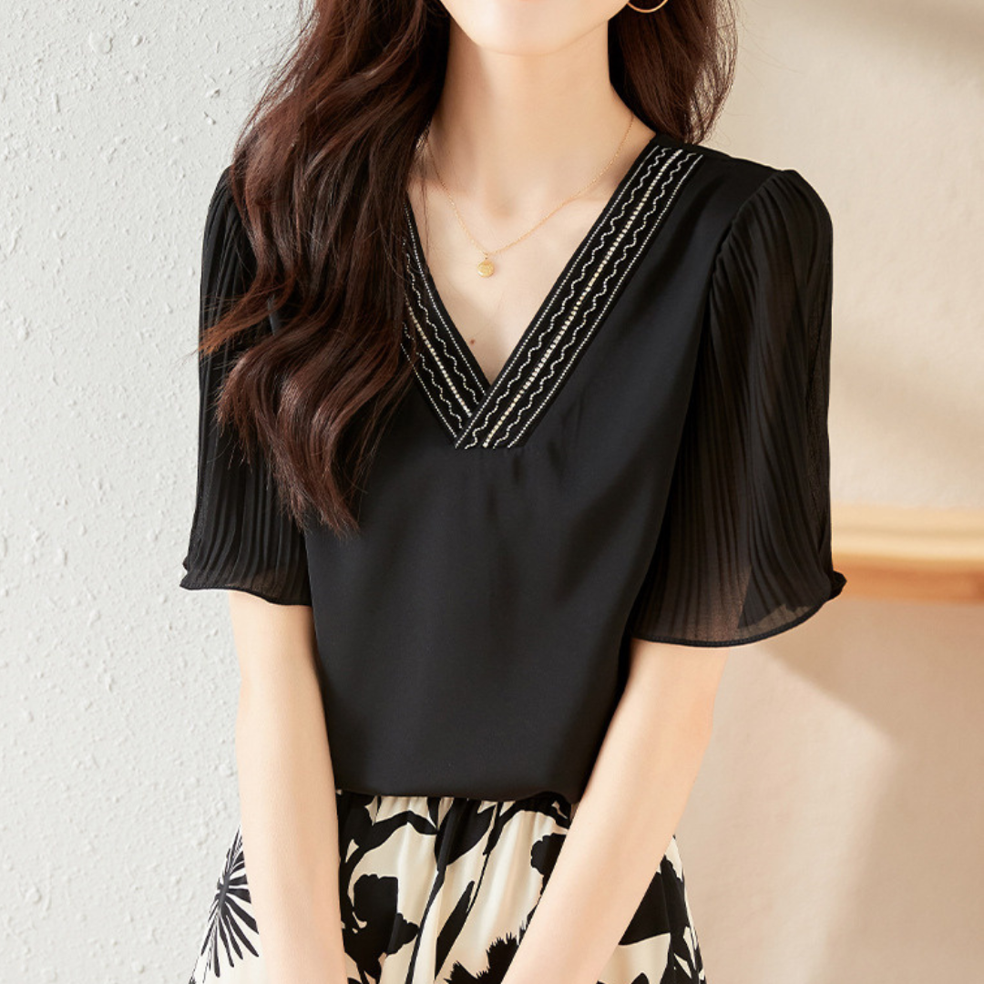 Aria Light Pleat Blouse