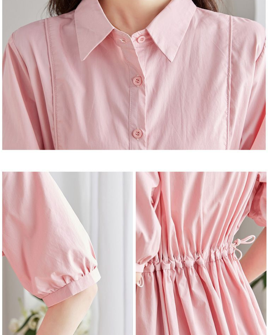 June Ease Cotton Shirt Dress