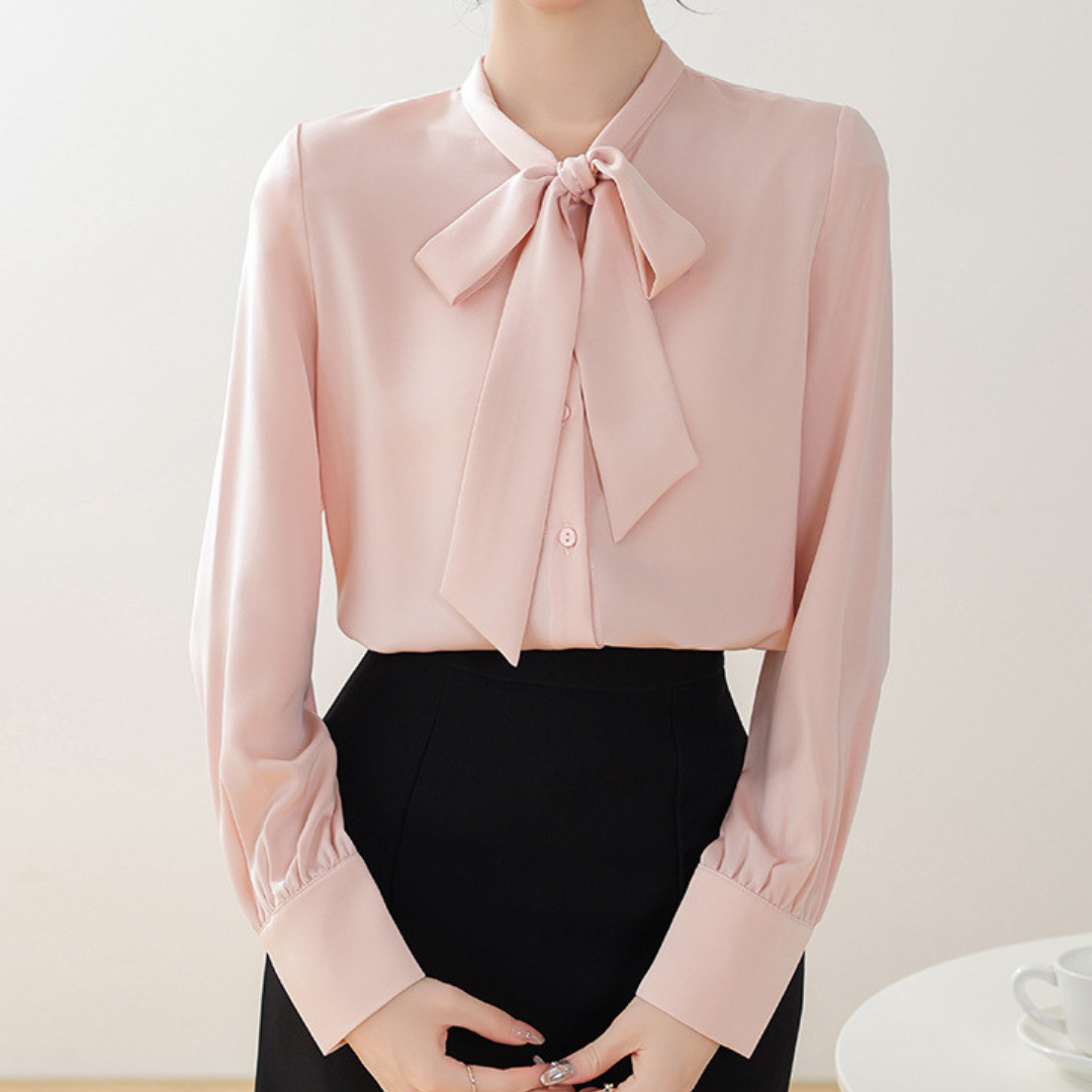 Lina Calm Stripe Drape Blouse