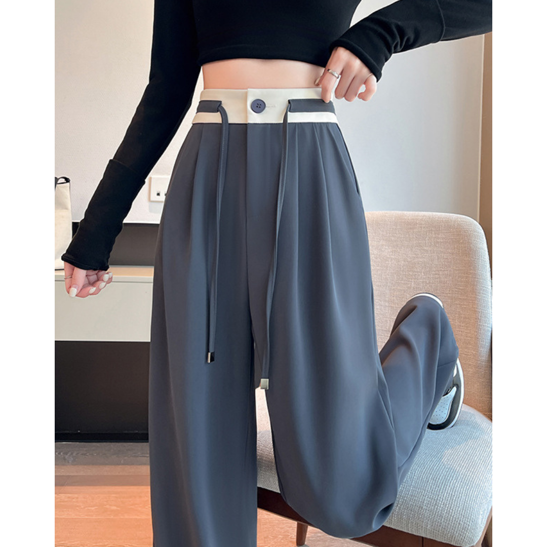 Dale Contrast Pleat Waist Pants