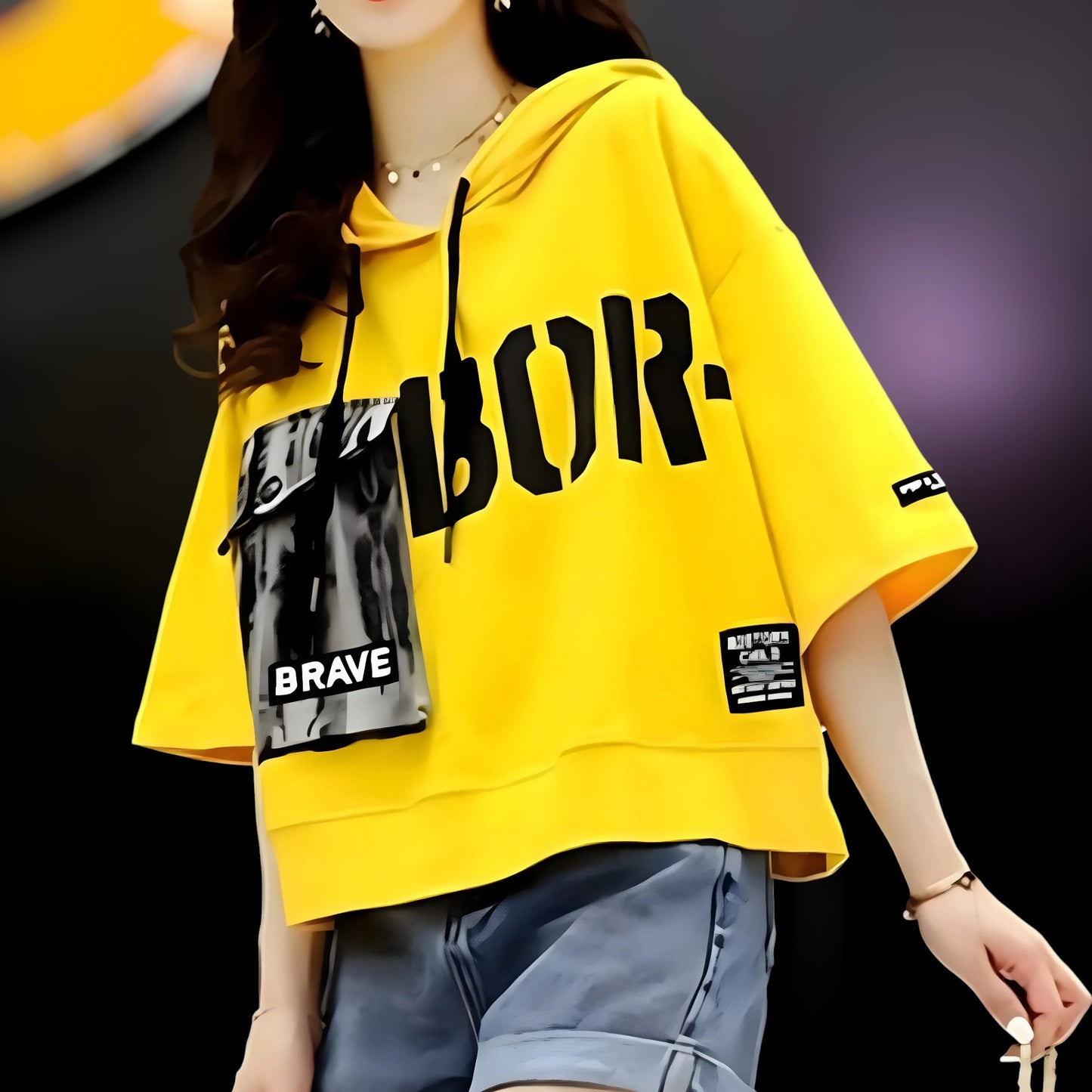 Brava Bold Pocket Hoodie T-Shirt