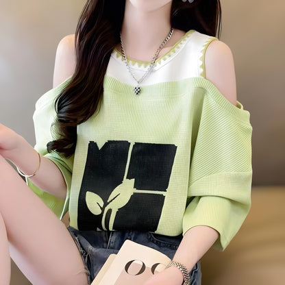 Wafflick Shoulder Short Sleeved T-Shirt