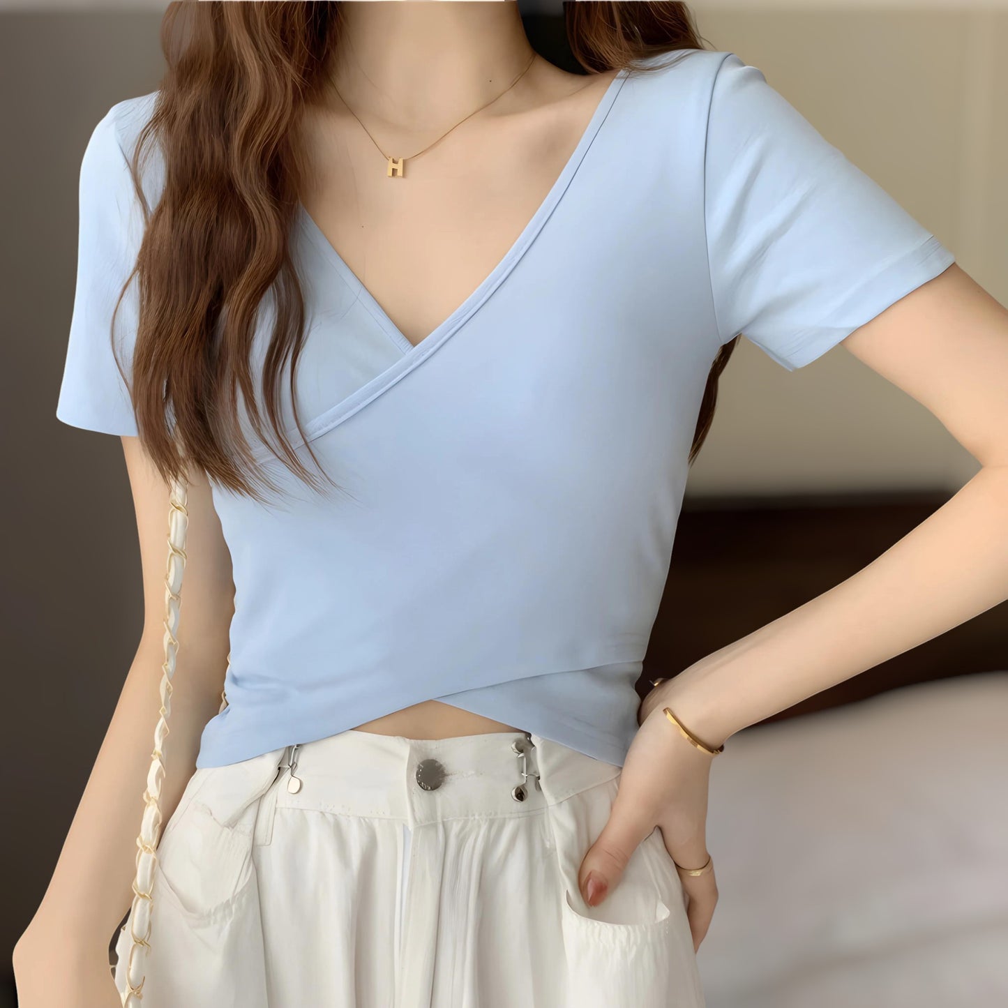 Elara Cross Curve T-Shirt