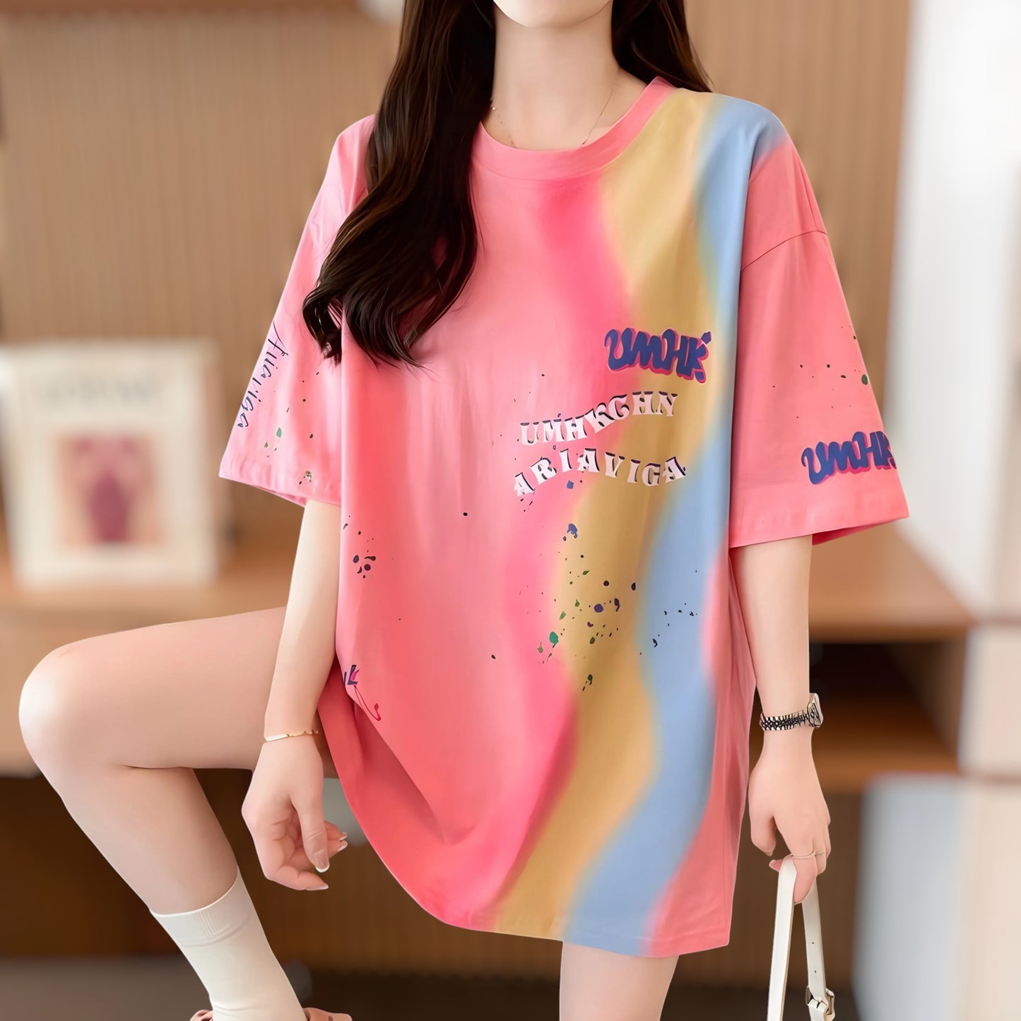 Cloud Pop Paint Oversized T-Shirt