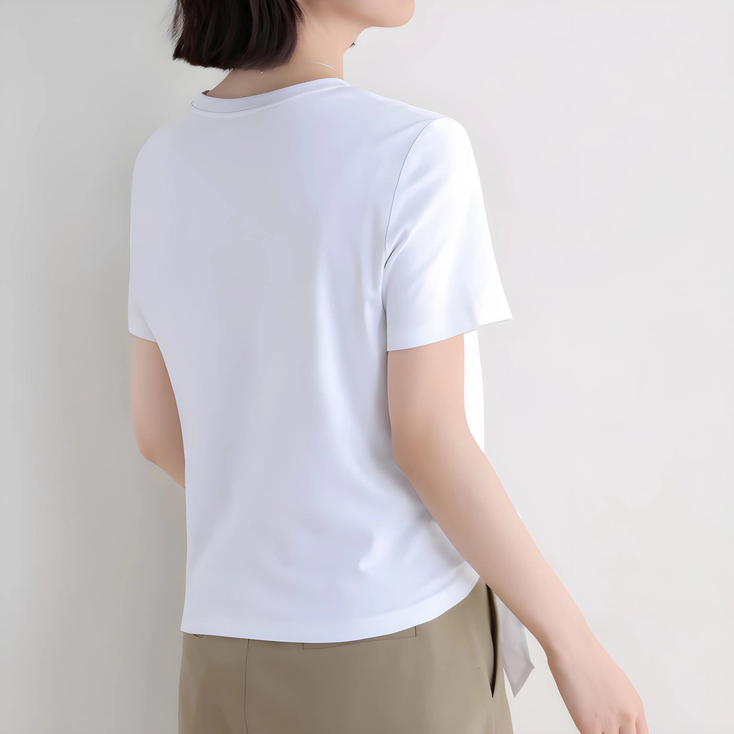 Marin Silk Trim Tie T-Shirt