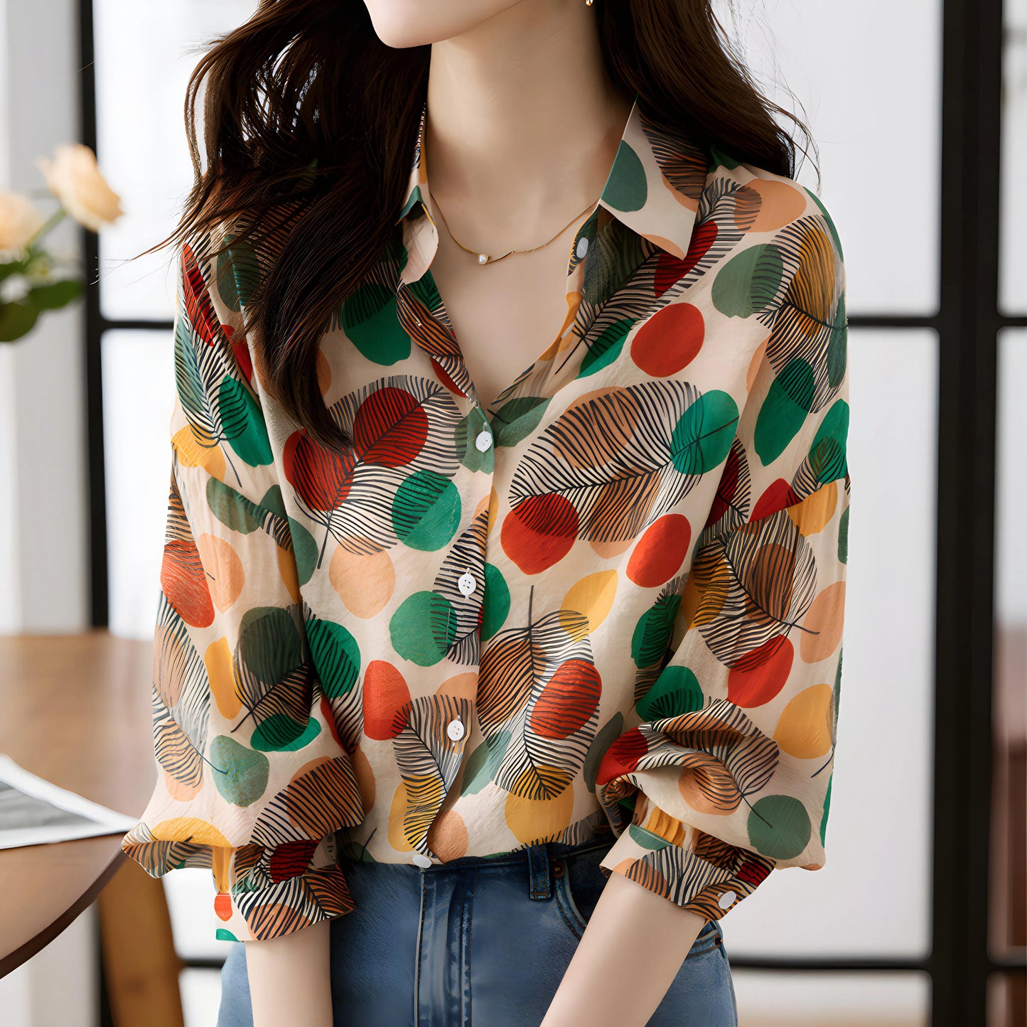 Naelle Leaf Rhythm Shirt