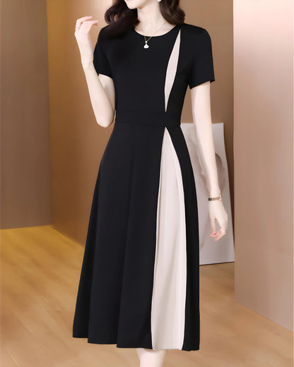 Noir Trace Panel Dress