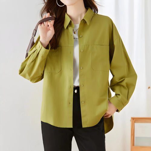 Lina Flow Cotton Pocket Shirt