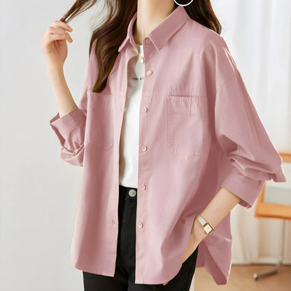 Lina Flow Cotton Pocket Shirt