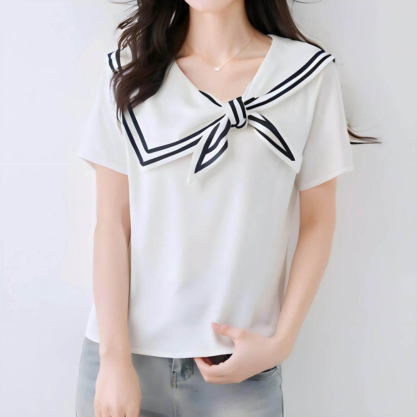Arden Sail Bow Collar T-Shirt