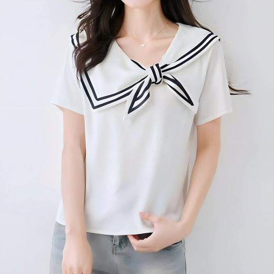 Arden Sail Bow Collar T-Shirt