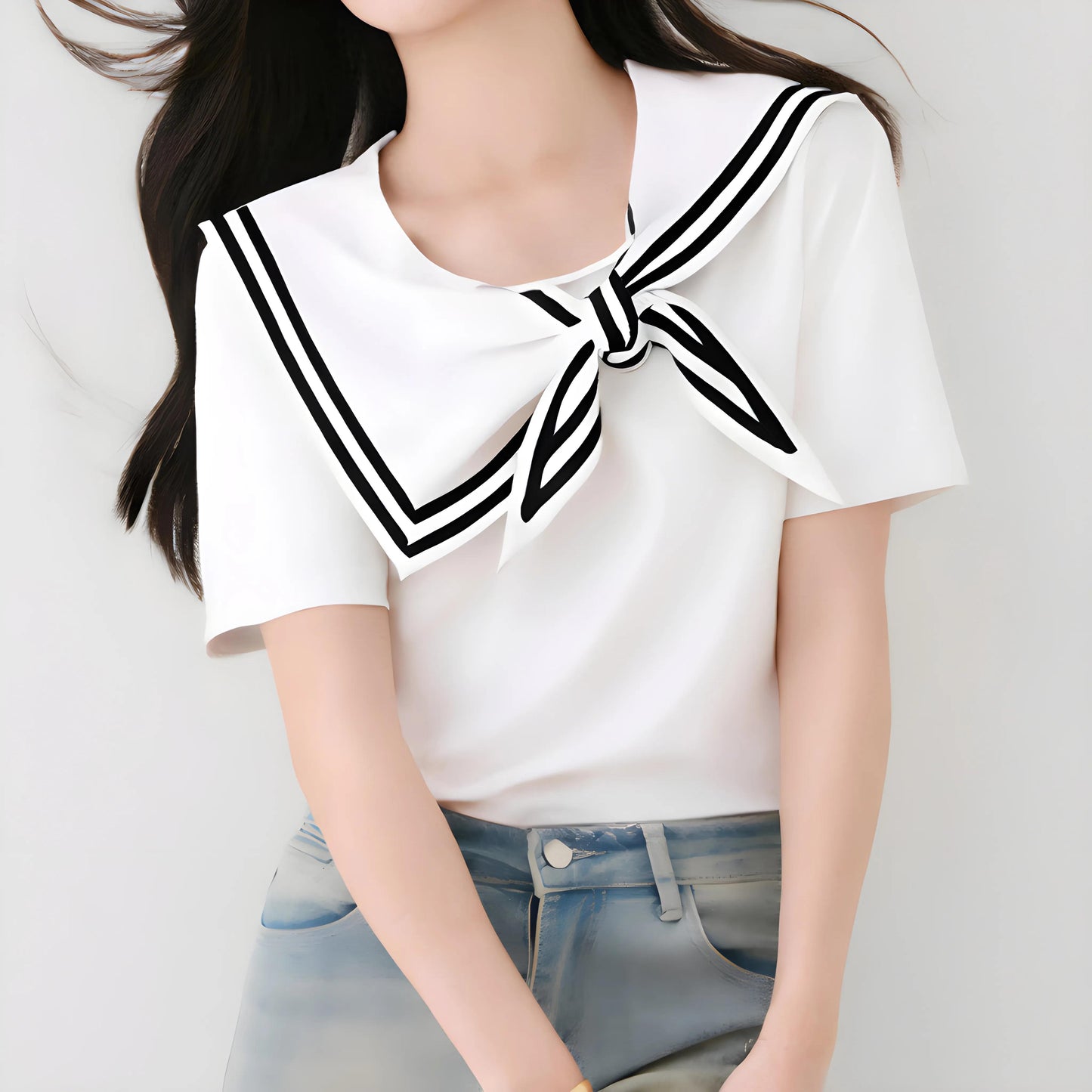 Arden Sail Bow Collar T-Shirt