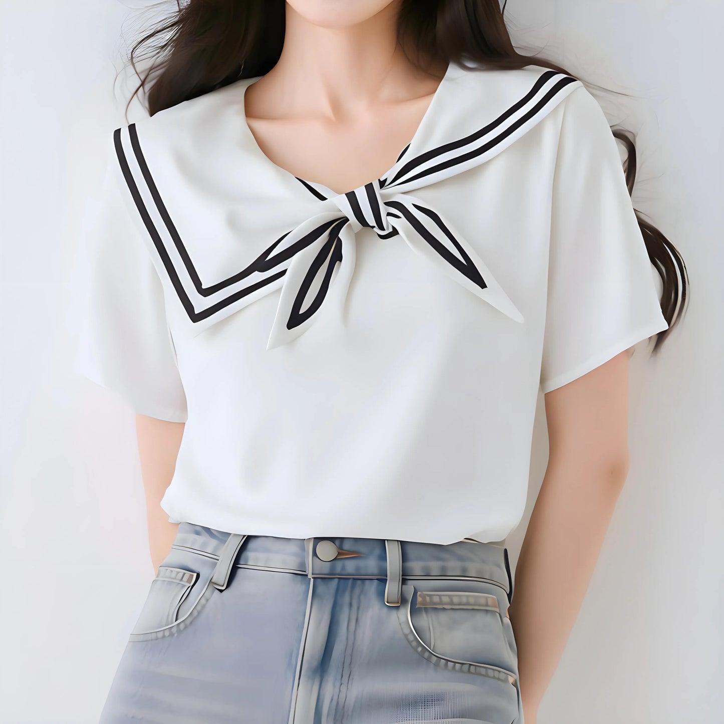Arden Sail Bow Collar T-Shirt