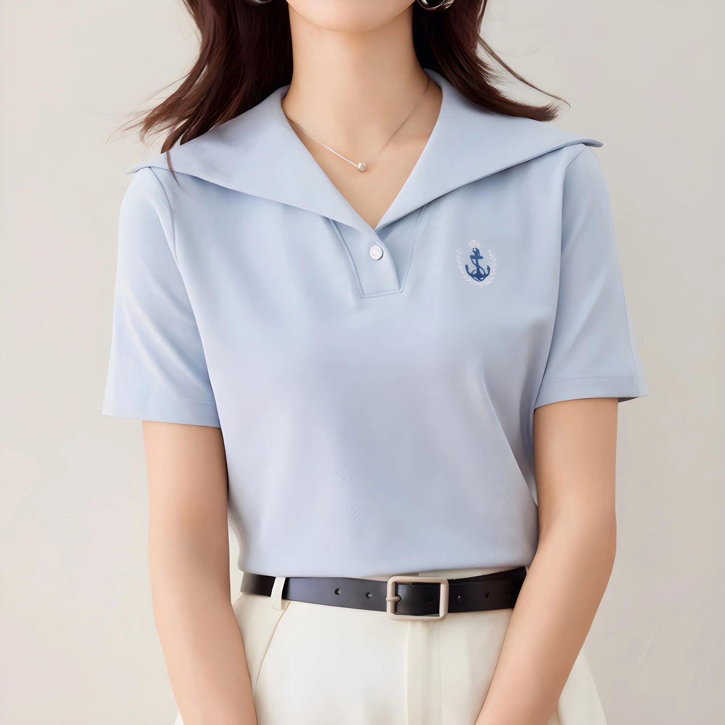 Clair Sail Collar T-Shirt