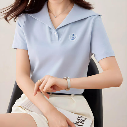 Clair Sail Collar T-Shirt