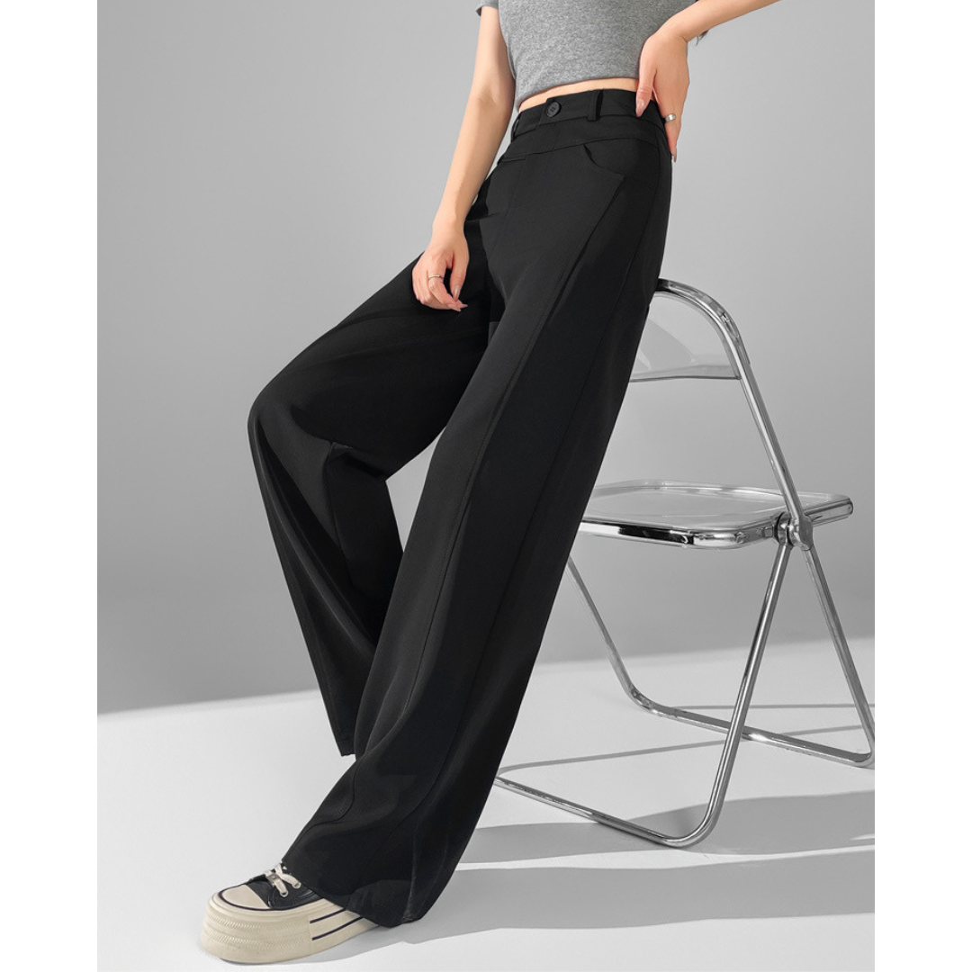 Isla Curve Stitch Wide Trousers