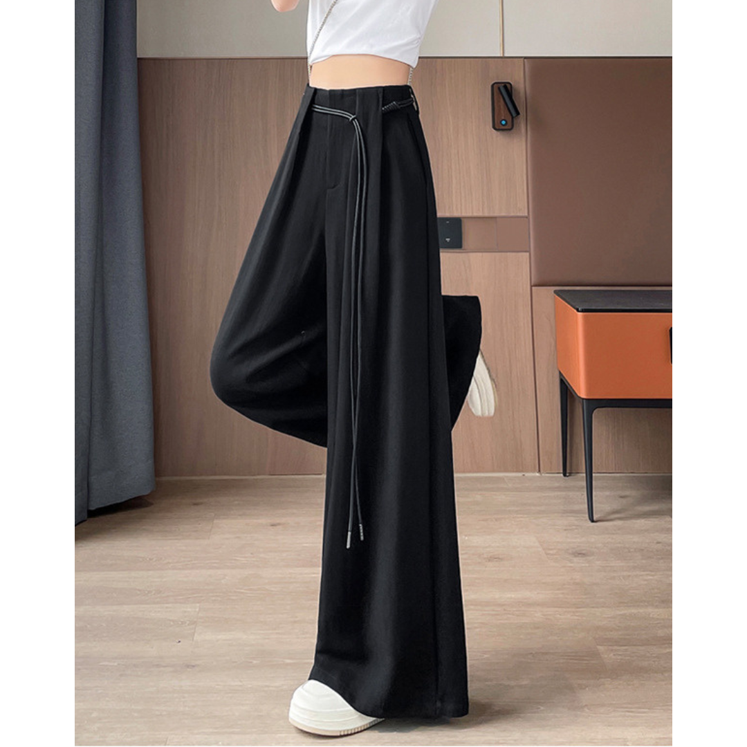 Alba Tie Wide Flax Pants