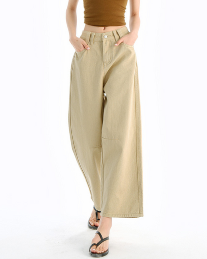 Elara Ease Wide Crop Jeans