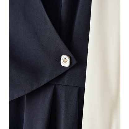 Mina Contrast Panel Midi Dress