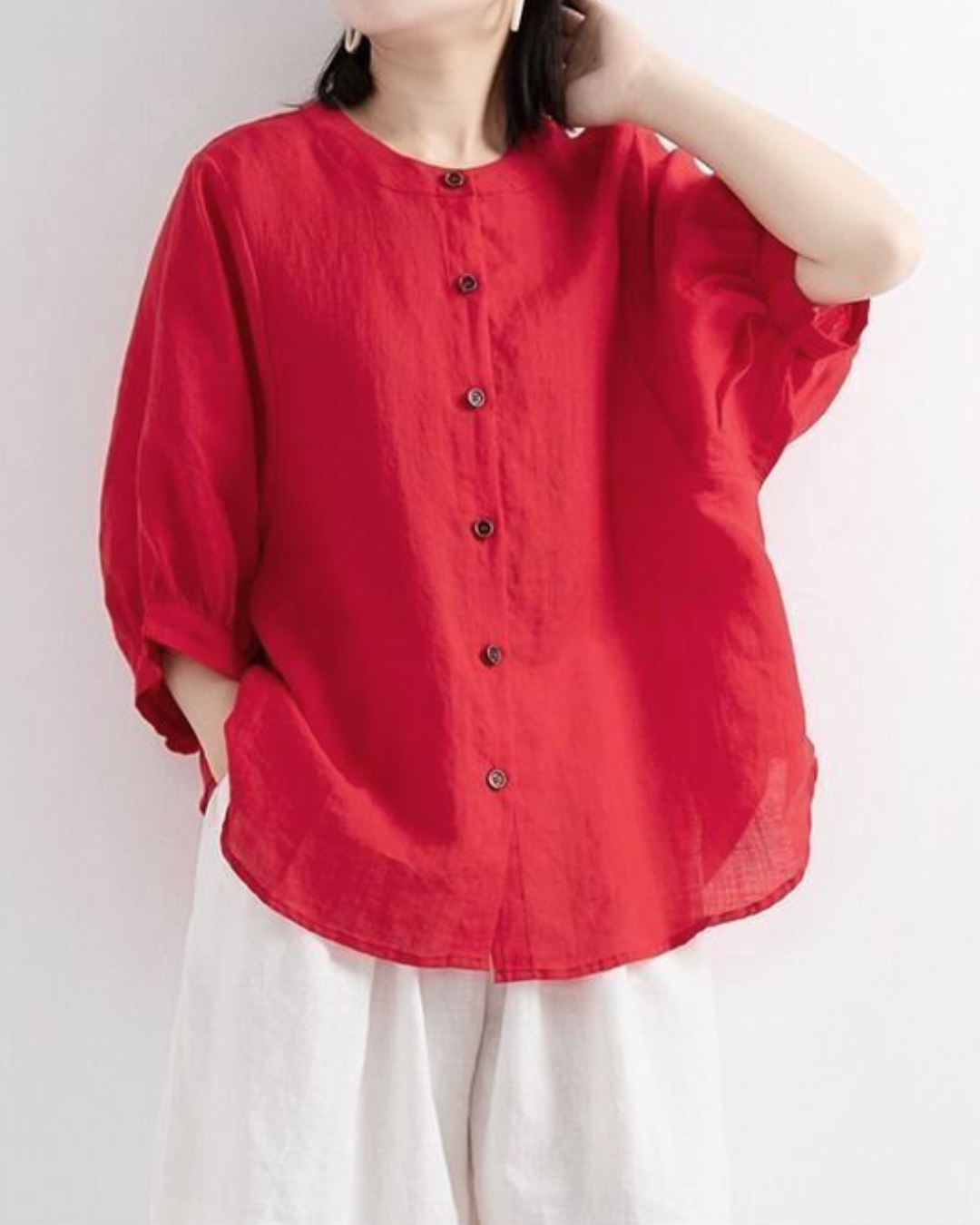 Luna Bloom Soft Puff Sleeve Blouse