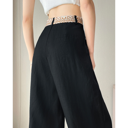 Ariwa Embroidered Waist Trousers