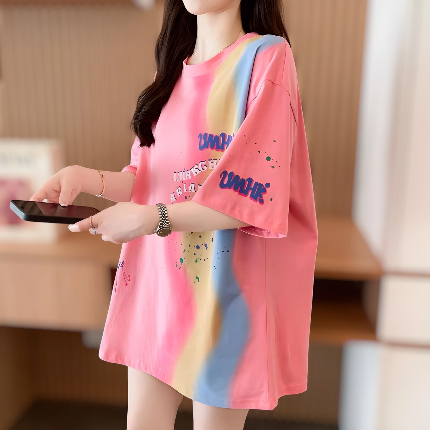 Cloud Pop Paint Oversized T-Shirt