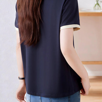 Elora Bloom Line Cotton T-Shirt