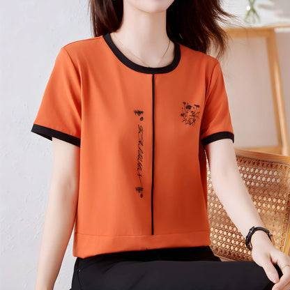 Elora Bloom Line Cotton T-Shirt