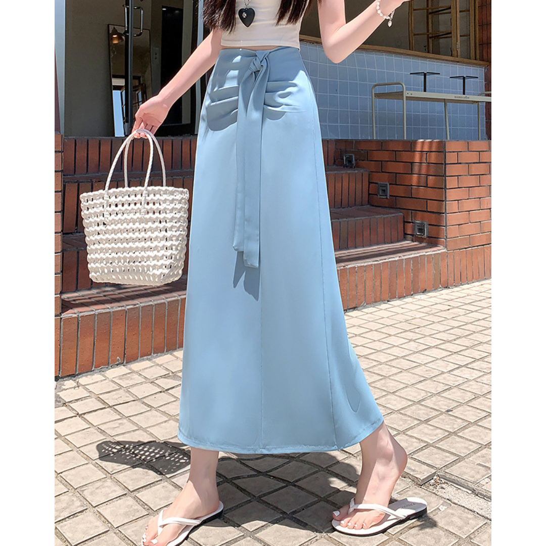 Mira Soft Tie Column Skirt