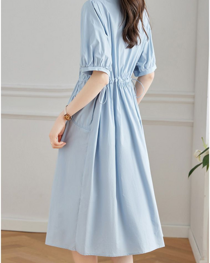 June Ease Cotton Shirt Dress