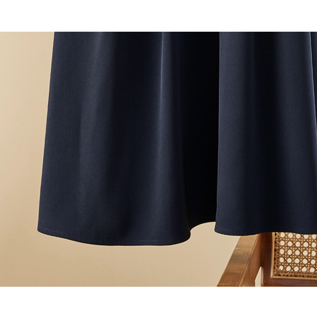 Mina Contrast Panel Midi Dress