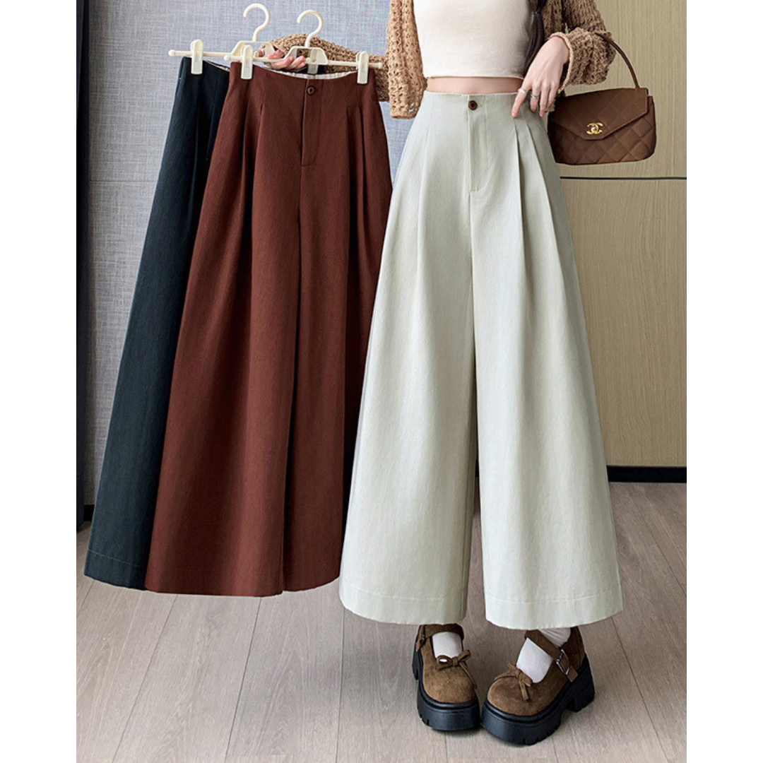 Mara Ease Crop Pleat Pants